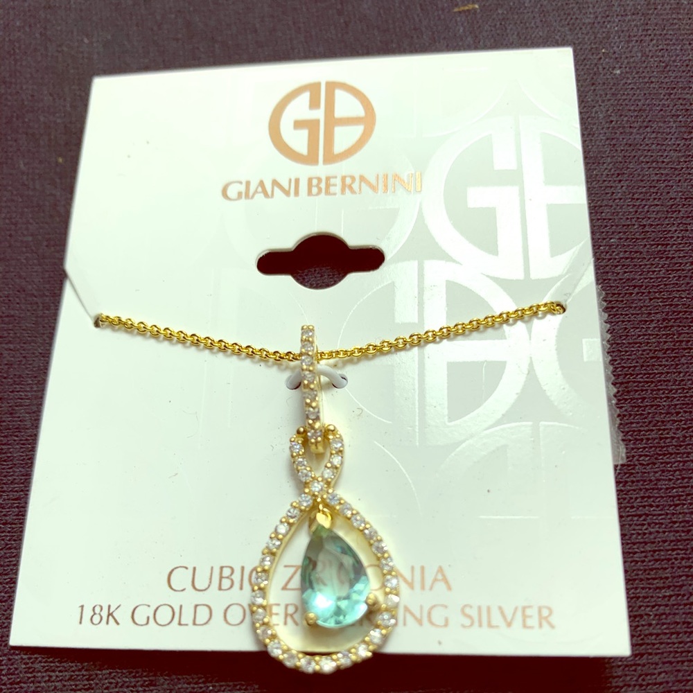 18k Gold/Sterling Silver Pendant Necklace